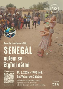Senegal - autem se čtyřmi dětmi 