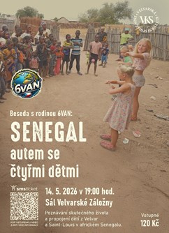 Senegal - autem se čtyřmi dětmi 