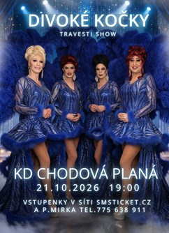Travesti show Divoké kočky v KD Chodová Planá