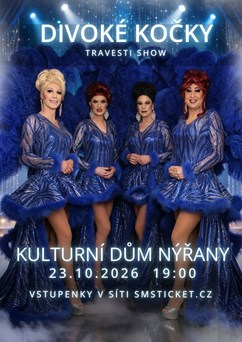 Travesti show Divoké kočky v KD Nýřany