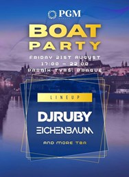 PGM Boat Party Prague with DJ Ruby, Eichenbaum and more