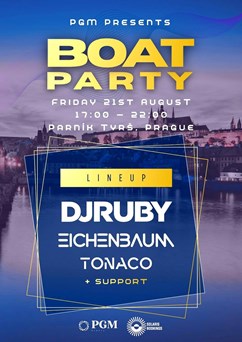 PGM Boat Party Prague with DJ Ruby, Eichenbaum and more