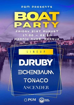 PGM Boat Party with DJ Ruby, Eichenbaum, Tonaco and more