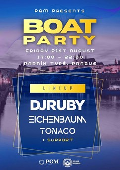 PGM Boat Party with DJ Ruby, Eichenbaum, Tonaco and more