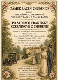 Mimořádné komentované prohlídky parku a zámku Lázeň 