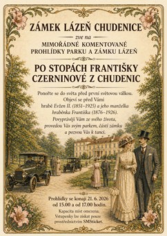Mimořádné komentované prohlídky parku a zámku Lázeň 