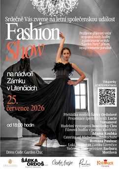 Fashion show na nádvoří zámku v Litenčicích
