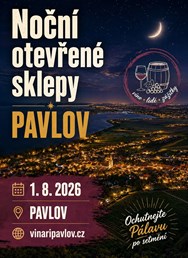 Noční otevřené sklepy v Pavlově
