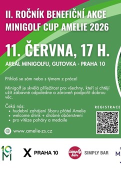 II. ročník benefičního turnaje - Minigolf Cup Amelie - 2026