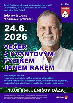 Večer s kvantovým fyzikem Janem Rakem
