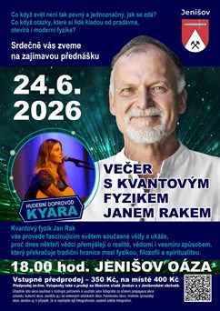 Večer s kvantovým fyzikem Janem Rakem