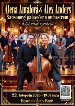 Alena Antalová & Alex Anders: Šansonový galavečer s orchestrem