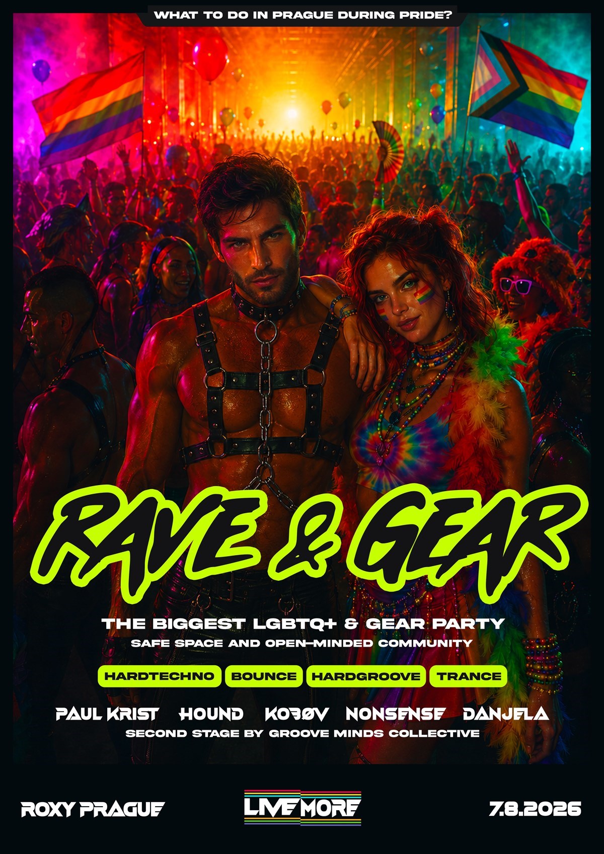 RAVE & GEAR - The biggest LGBTQ+ & gear party — Roxy, Прага