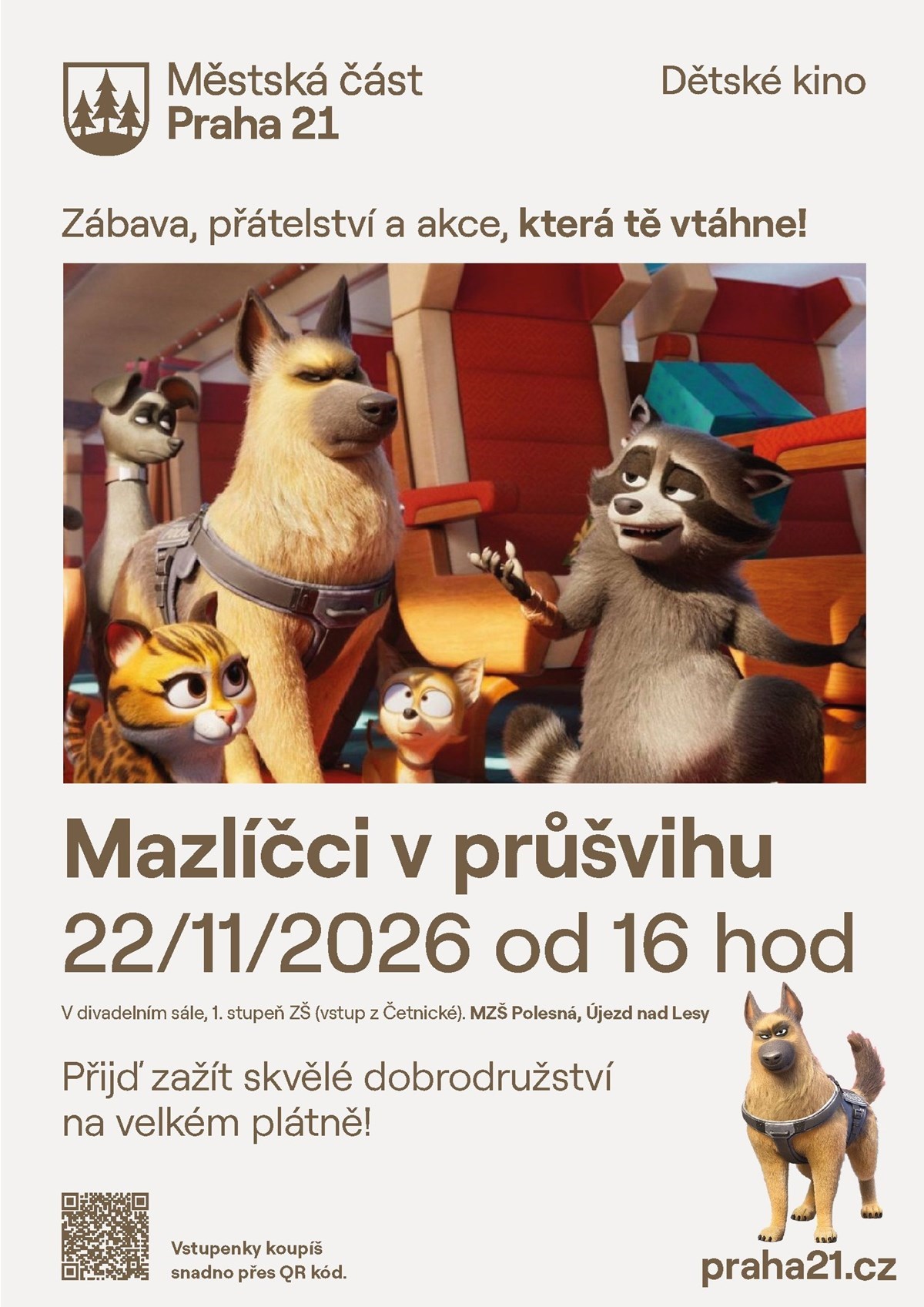 Dětské kino - Mazlíčci v průšvihu