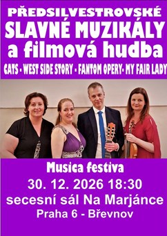Předsilvestrovské Slavné muzikály a filmová hudba