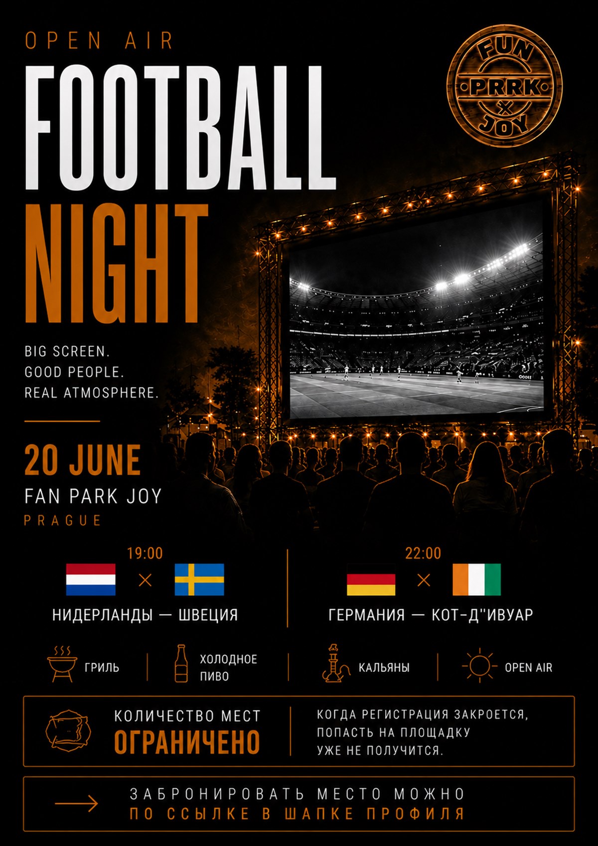 Open Air Football Night - World Cup 2026 — Fun Park Joy, Roztoky