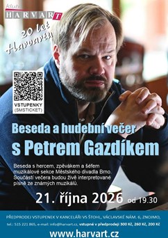 Beseda a hudební večer s Petrem Gazdíkem