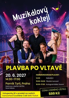 Muzikálový koktejl - plavba po Vltavě