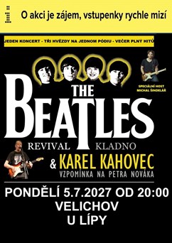 3 hvězdy na jednom podiu - K. Kahovec, Beatles, M. Šindelář