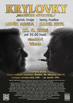 KRYLOVKY ve vinařství Vican. Zpívá a hraje LUDĚK MINKA