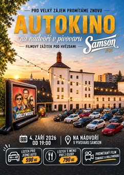 Autokino v Pivovaru Samson - Tenkrát v Hollywoodu