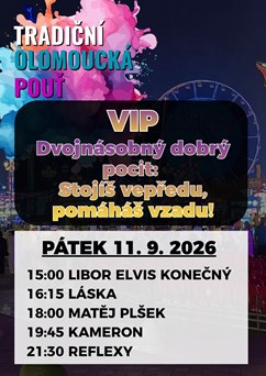 Tradiční olomoucká pouť - VIP vstupenka 11. 9. 2026