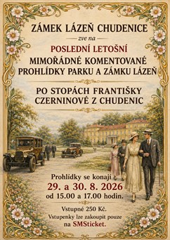 Poslední letošní komentované prohlídky parku a zámku Lázeň