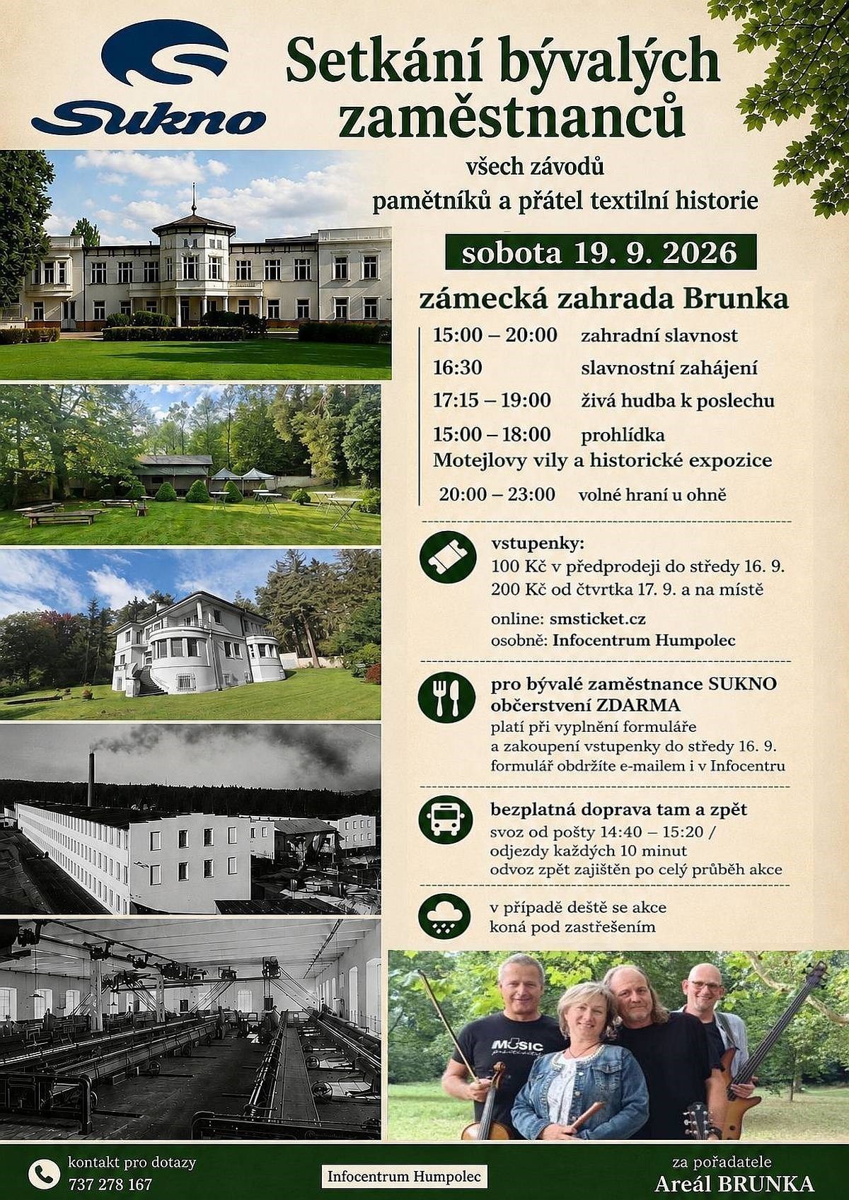 Setkání bývalých zaměstnanců SUKNO, přátel textilní historie