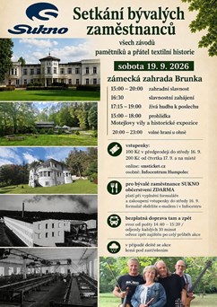 Setkání bývalých zaměstnanců SUKNO, přátel textilní historie