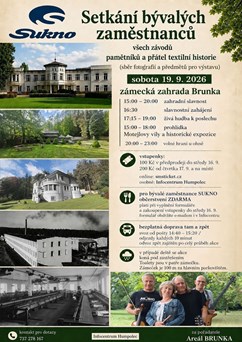 Setkání bývalých zaměstnanců SUKNO, přátel textilní historie