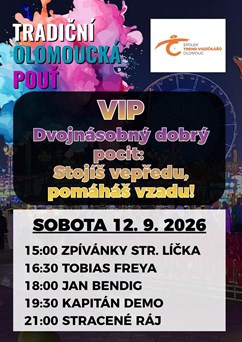 Tradiční olomoucká pouť - VIP vstupenka 12. 9. 2026