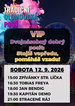 Tradiční olomoucká pouť - VIP vstupenka 12. 9. 2026