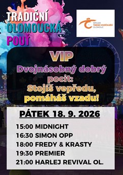 Tradiční olomoucká pouť - VIP vstupenka 18. 9. 2026