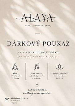 Dárkový poukaz ALAYA - Jóga s živou hudbou