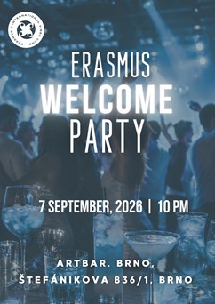 Erasmus welcome semester party x 7th september x Artbar