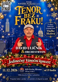 Jedinečný Vánoční koncert Davida Uličníka & Orchestryon