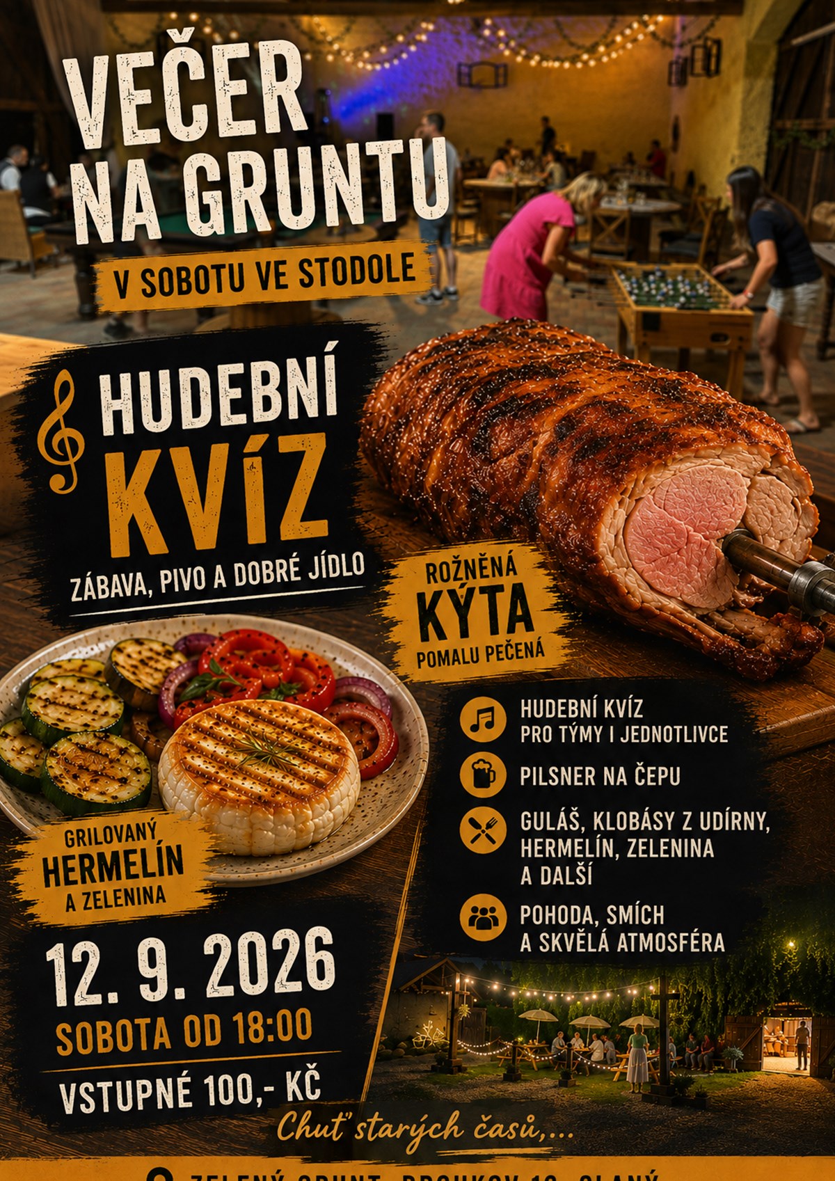 Večer na Zeleném gruntu - HUDEBNÍ KVÍZ