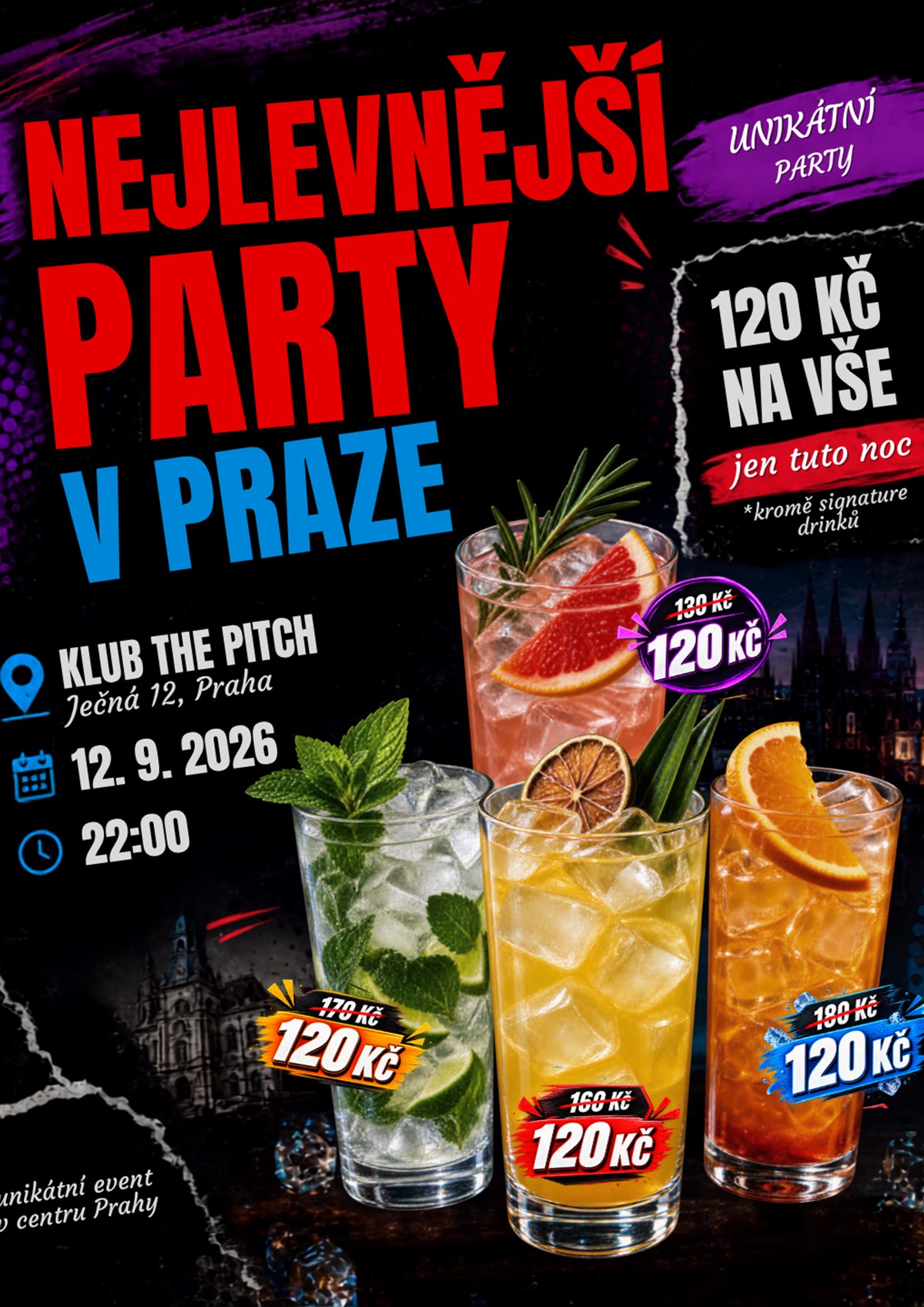 Nejlevnější Party v Praze