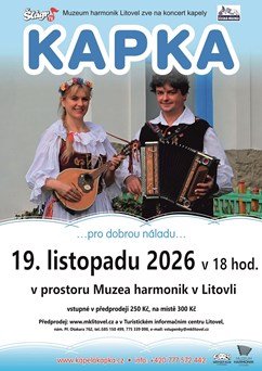 Kapka - koncert v Muzeu harmonik