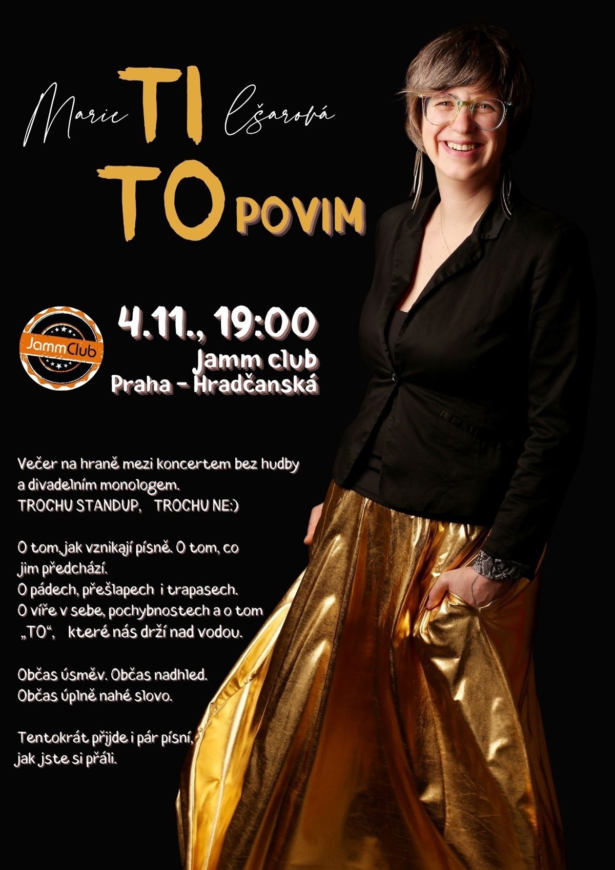 TI TO POVIM - Marie Tilšarová - trochu Standup, trochu ne