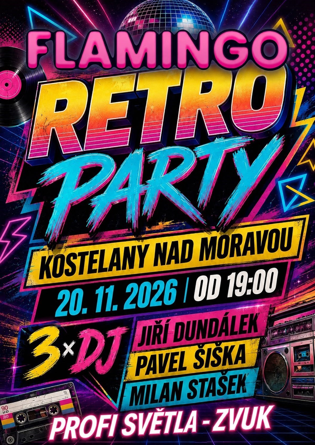 Disco Flamingo - Retro párty