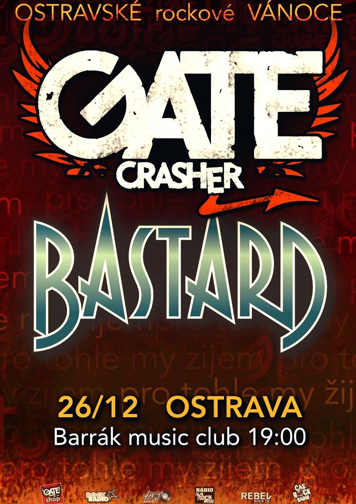 GATE Crasher a Bastard | Ostravské Rockové Vánoce
