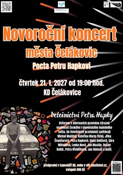 Novoroční koncert města Čelákovic -  Pocta Petru Hapkovi