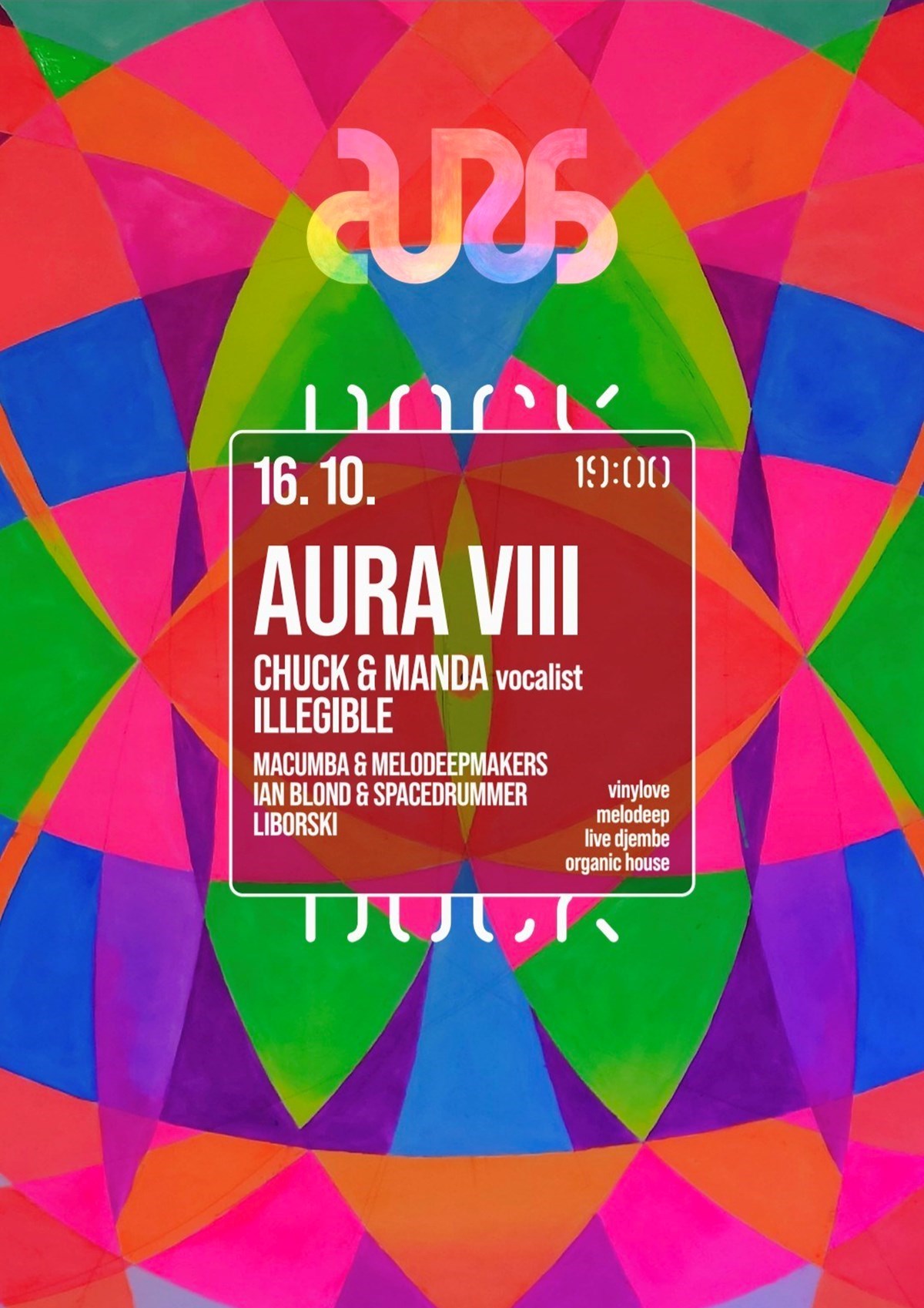 AURA VIII w/ Chuck & Manda, Illegible