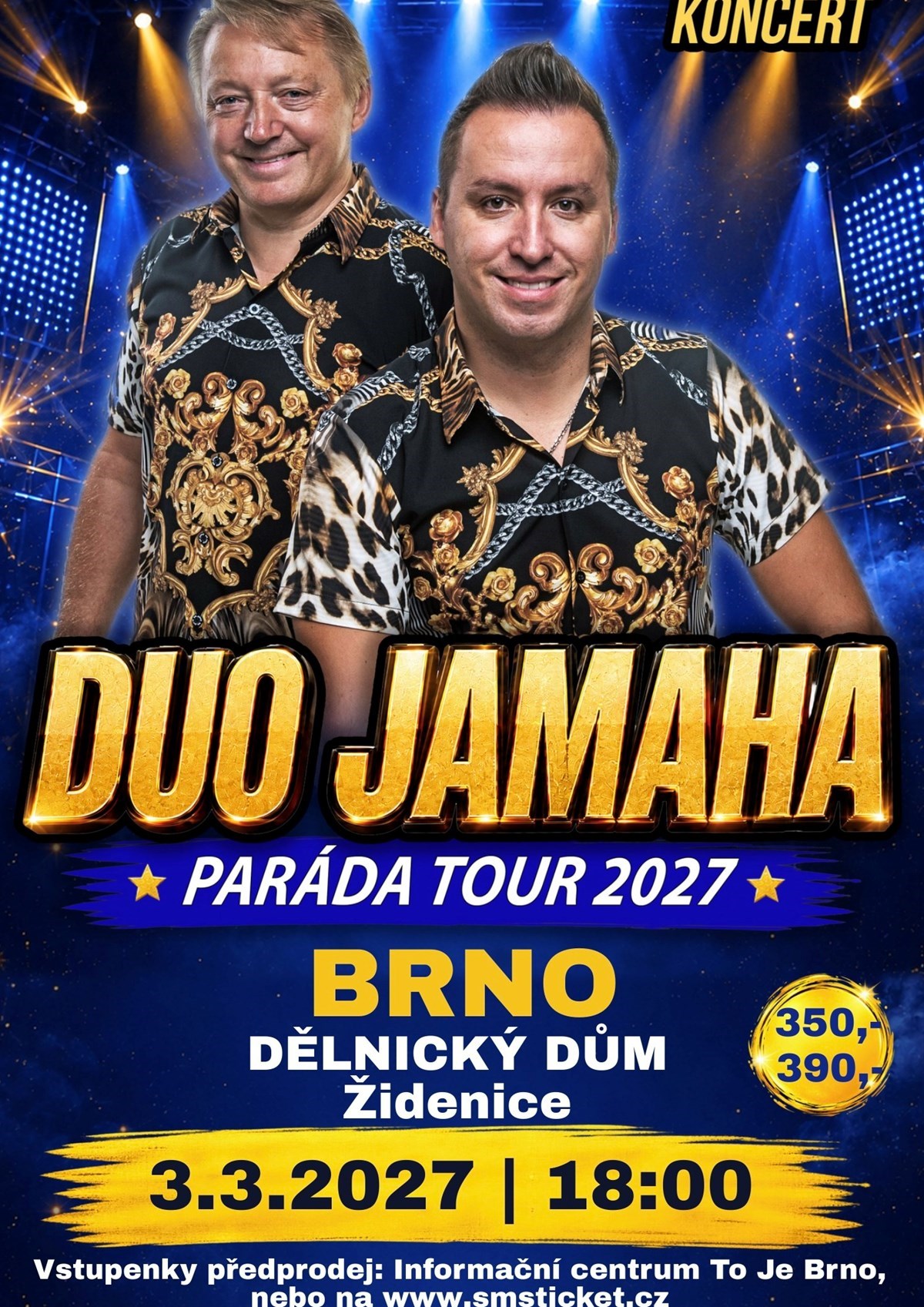 Koncert Duo Jamaha - Brno | Paráda Tour 2027