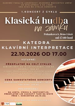 Klasická hudba na zámku: říjen-Katedra klavírní interpretace