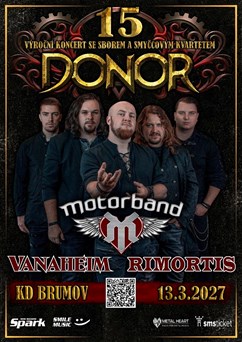 DONOR 15 LET (+ Motorband, Rimortis, Vanaheim)
