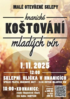 Otevřené sklepy HNANICE s koštováním mladých vín