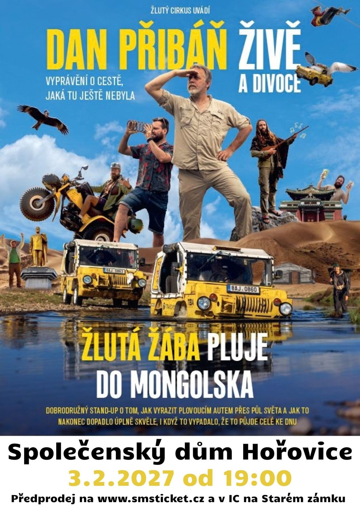 Žlutá žába pluje do Mongolska