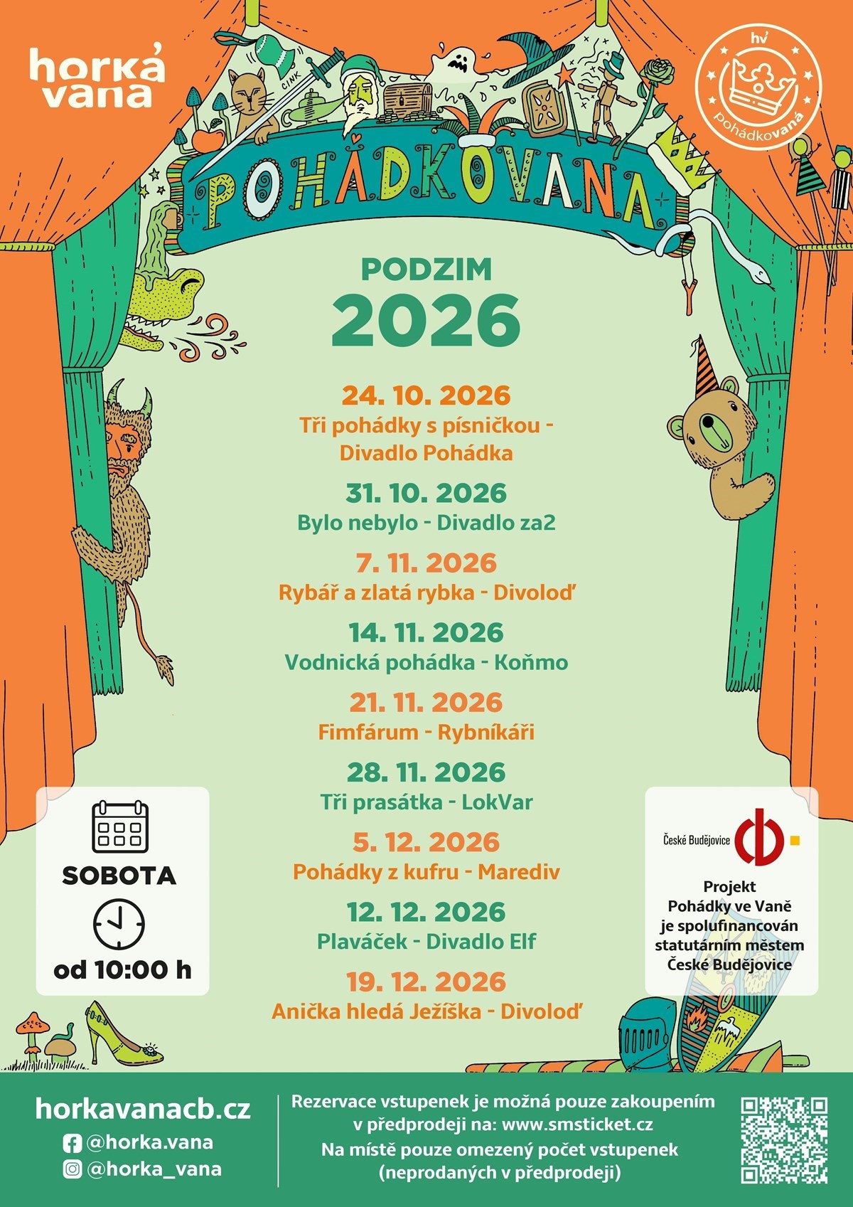 Pohádkovana aneb pohádky pro děti v Horké vaně